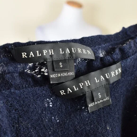 Ralph Lauren Black Label Cashmere Cardigan Tank Twin Set - S - Picture 13 of 14